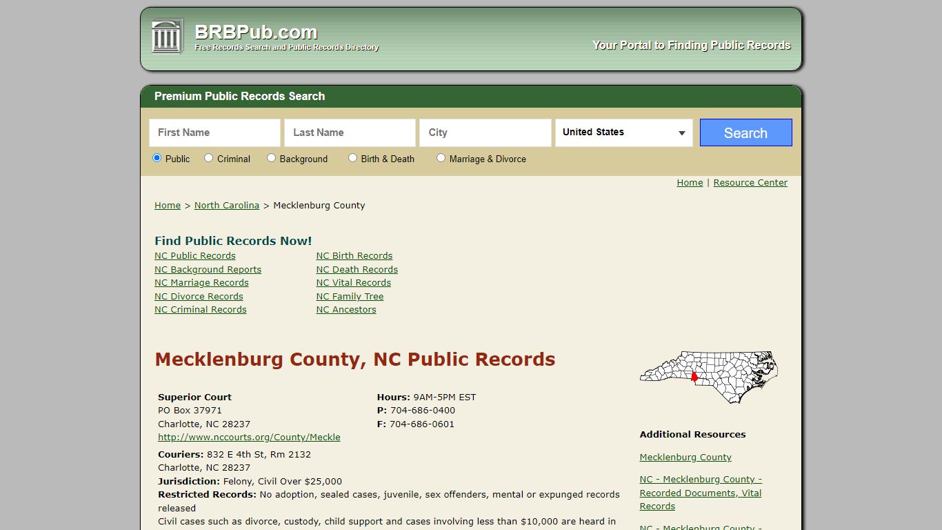 Mecklenburg County Public Records | Search North Carolina ...